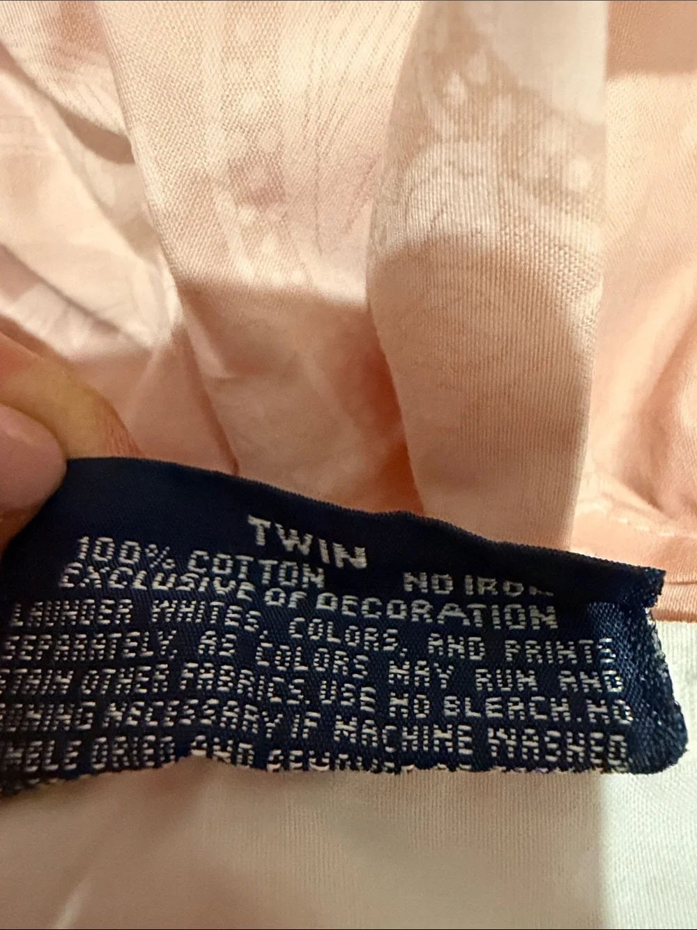 Ralph Lauren Pink and White Ruffled Bed Skirt